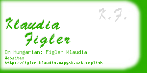 klaudia figler business card